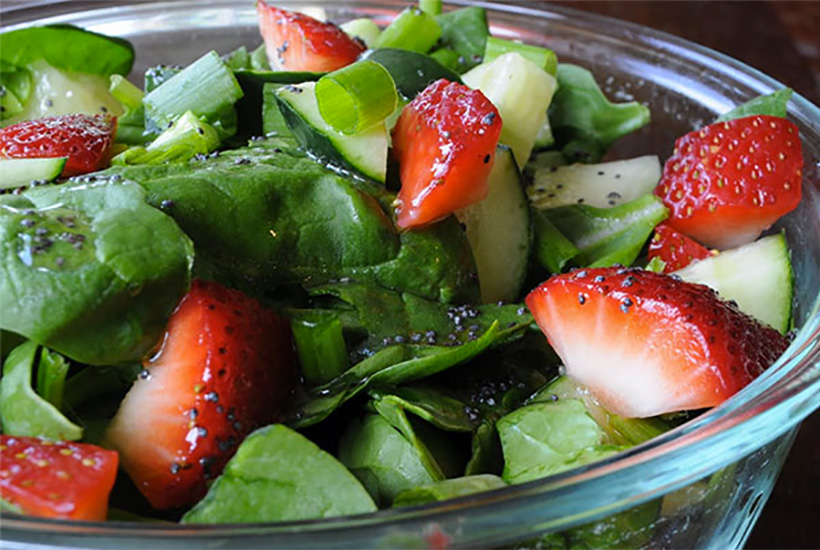 Spinach and Strawberries